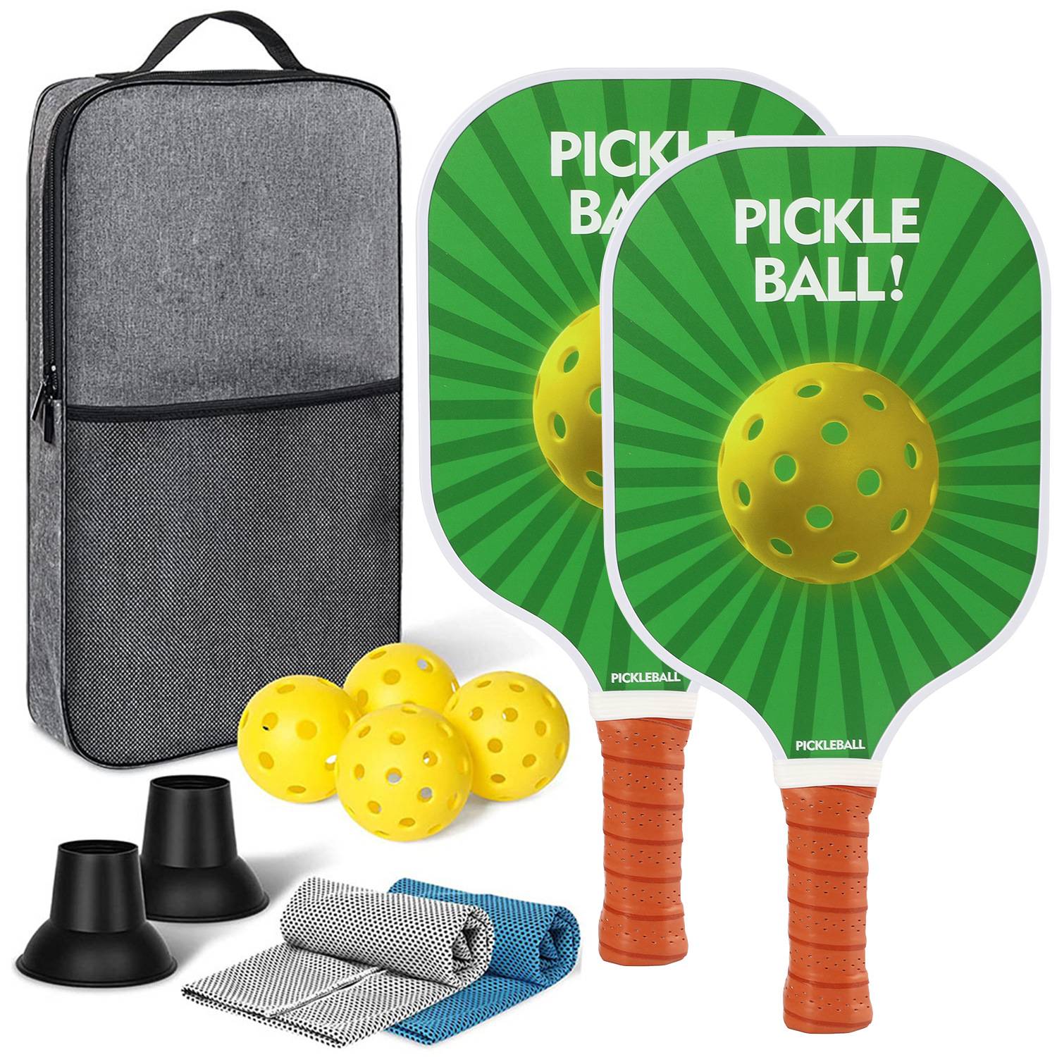 [Ultra-Light match-level carbon fiber-16] Double shot+4 ball+backpack+two sweat towels+two pickups